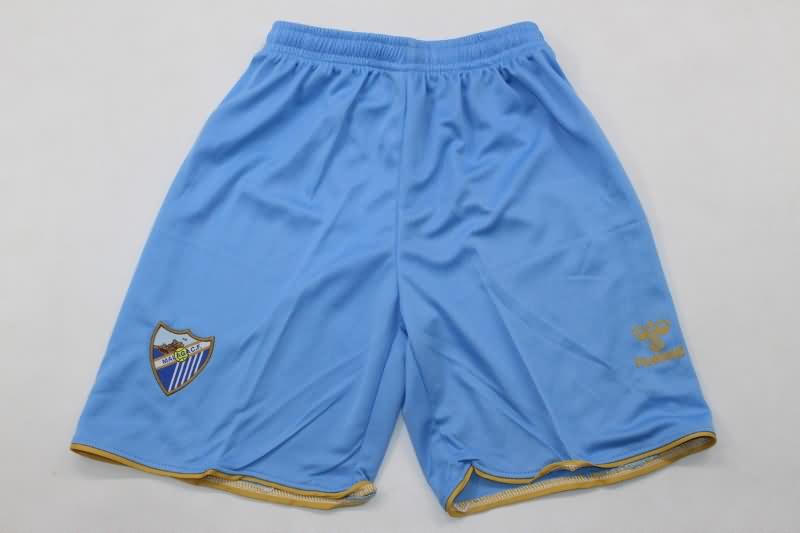 24/25 Malaga Home Kids Soccer Jersey And Shorts