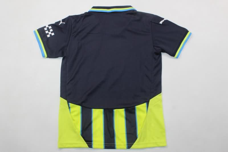 24/25 Manchester City Away Kids Soccer Jersey And Shorts