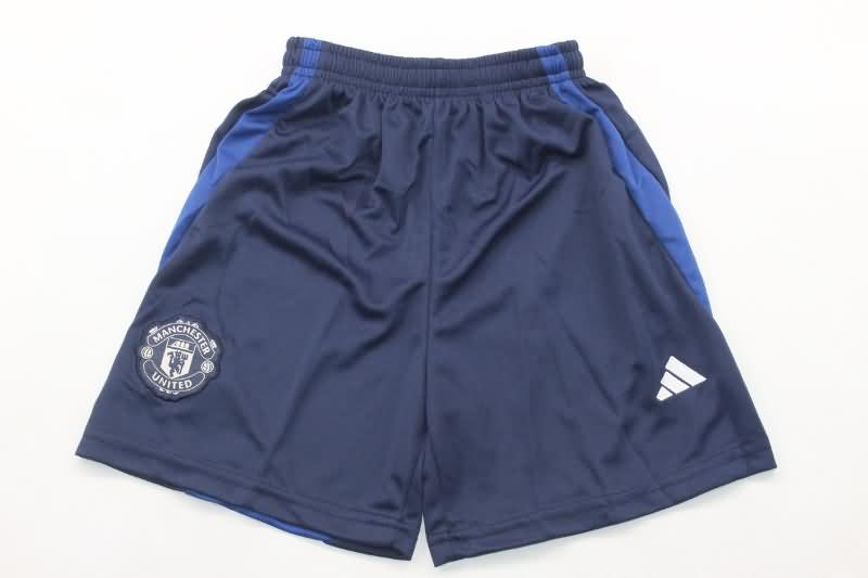 24/25 Manchester United Away Kids Soccer Jersey And Shorts Leaked