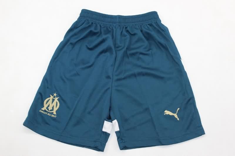 24/25 Marseilles Away Kids Soccer Jersey And Shorts