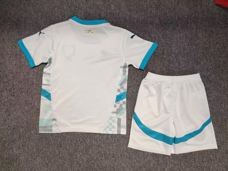 24/25 Marseilles Home Kids Soccer Jersey And Shorts