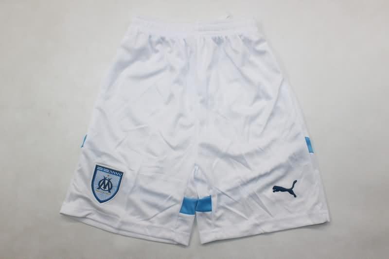 24/25 Marseilles Home Kids Soccer Jersey And Shorts