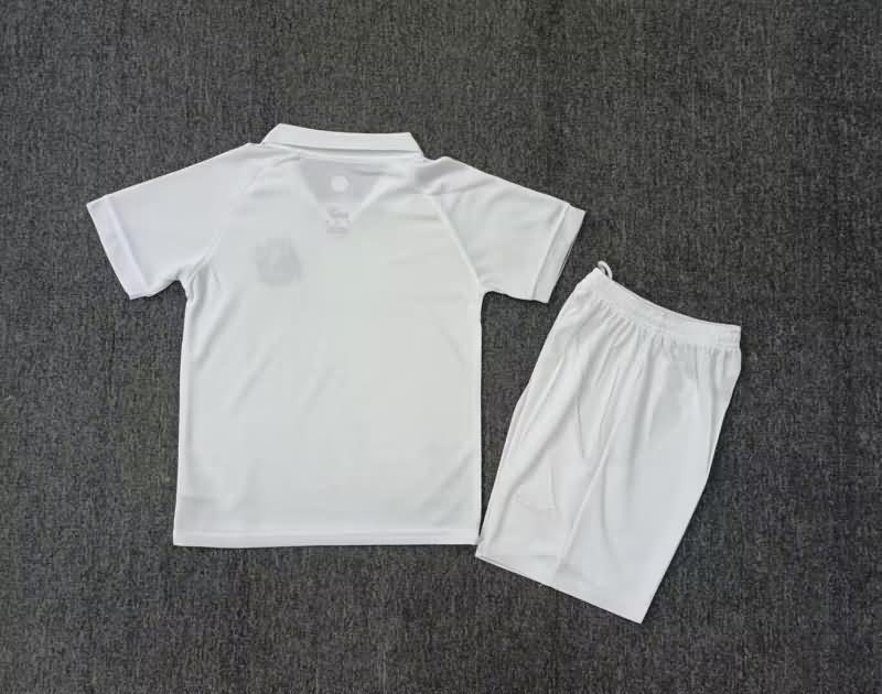 24/25 Marseilles White Kids Soccer Jersey And Shorts