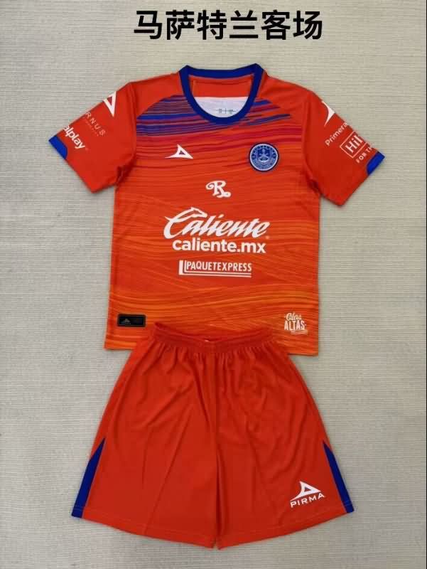 24/25 Mazatlan Away Kids Soccer Jersey And Shorts