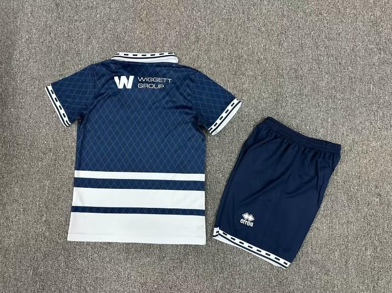 24/25 Millwall Home Kids Soccer Jersey And Shorts