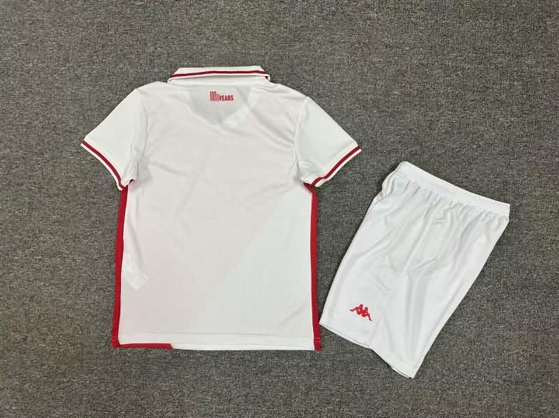 24/25 Monaco Home Kids Soccer Jersey And Shorts