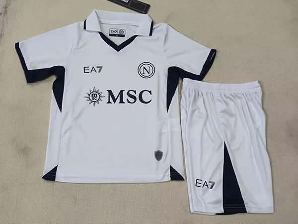 24/25 Napoli Away Kids Soccer Jersey And Shorts