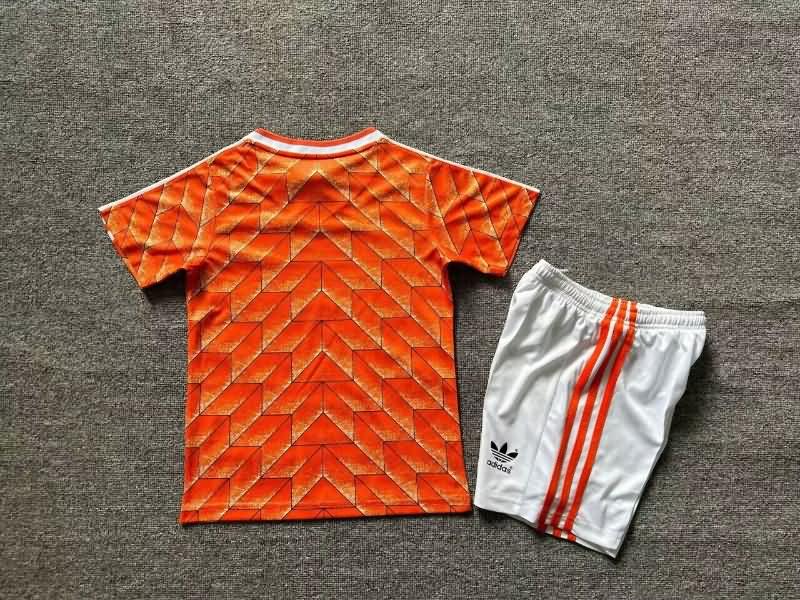 1988 Netherlands Home Kids Soccer Jersey And Shorts