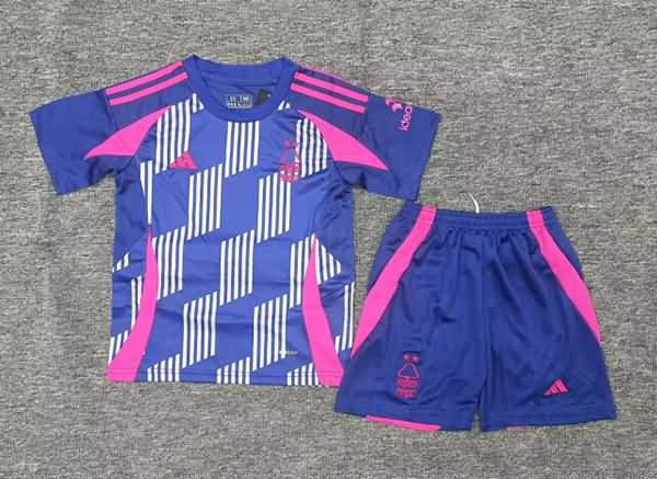 24/25 Nottingham Forest Away Kids Soccer Jersey And Shorts