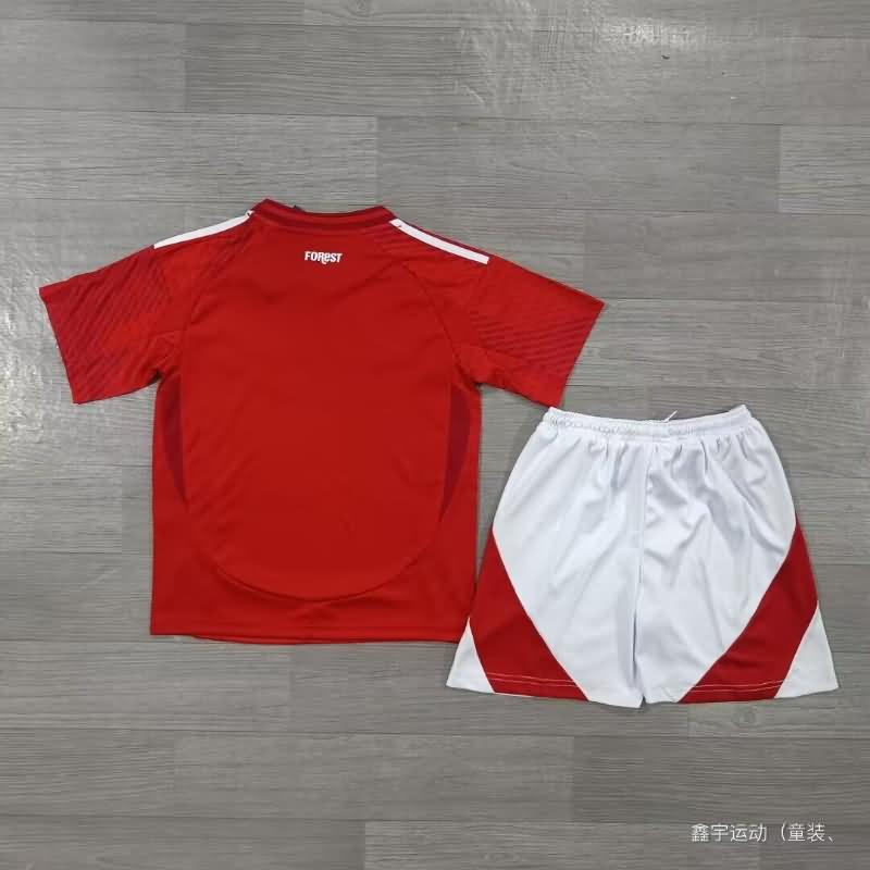 24/25 Nottingham Forest Home Kids Soccer Jersey And Shorts