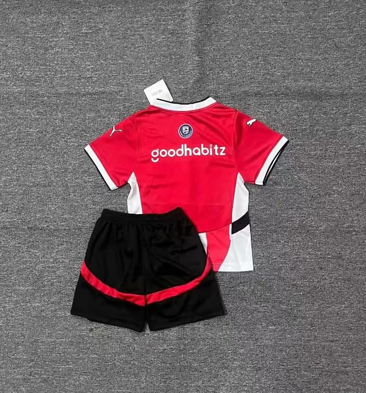 24/25 PSV Eindhoven Home Kids Soccer Jersey And Shorts