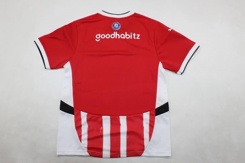 24/25 PSV Eindhoven Home Kids Soccer Jersey And Shorts