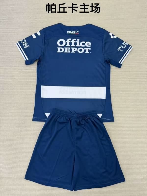 24/25 Pachuca Home Kids Soccer Jersey And Shorts