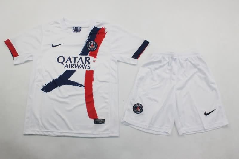 24/25 Paris St Germain Away Kids Soccer Jersey And Shorts Leaked