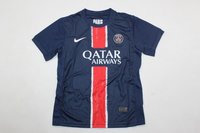 24/25 Paris St Germain Home Kids Soccer Jersey And Shorts