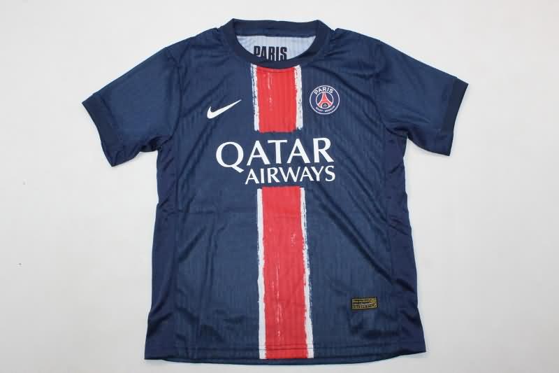 24/25 Paris St Germain Home Kids Soccer Jersey And Shorts (Player)