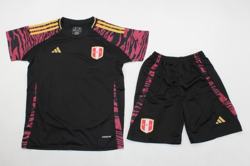 2024 Peru Copa America Away Kids Soccer Jersey And Shorts