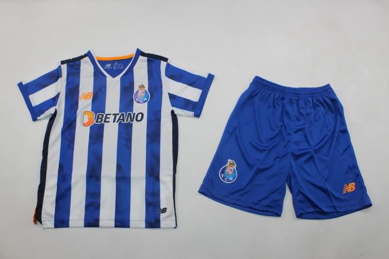 24/25 Porto Home Kids Soccer Jersey And Shorts