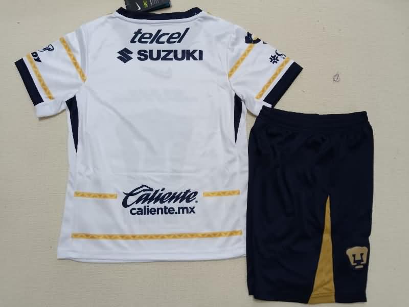 24/25 Pumas UNAM Home Kids Soccer Jersey And Shorts