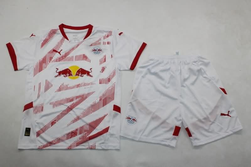 24/25 RB Leipzig Home Kids Soccer Jersey And Shorts