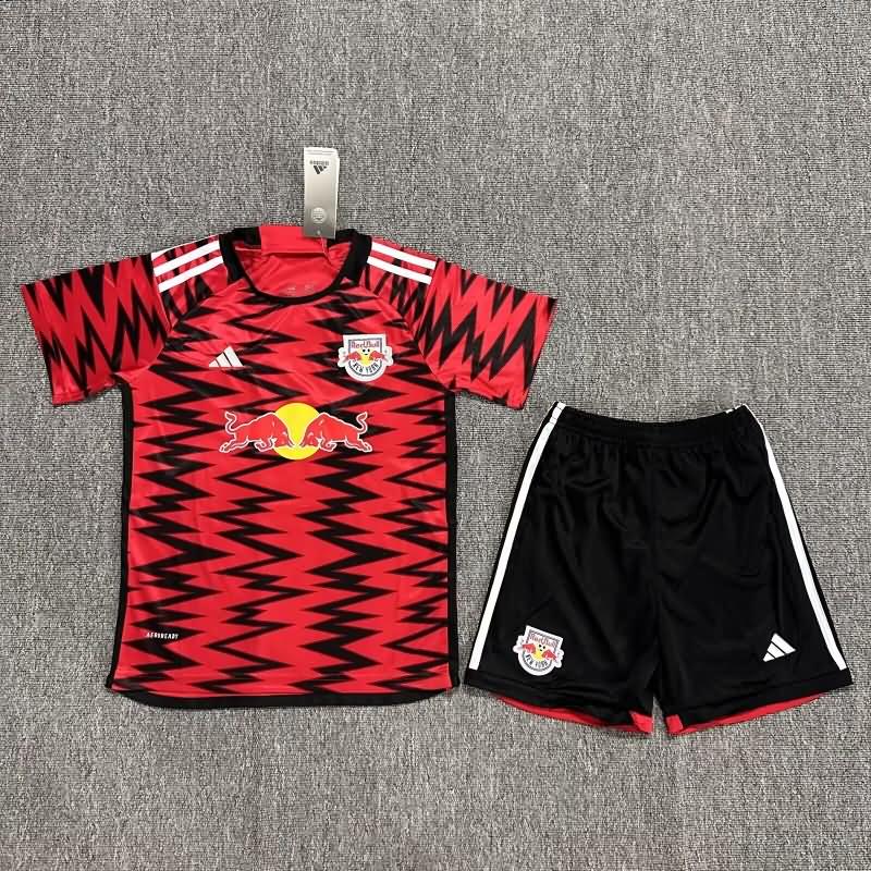 2024 RB New York Home Kids Soccer Jersey And Shorts