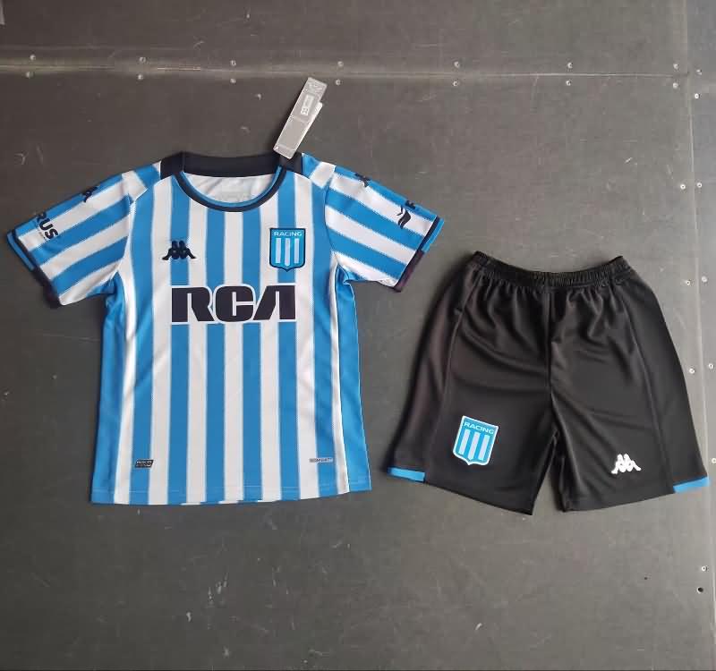 24/25 Racing Home Kids Soccer Jersey And Shorts