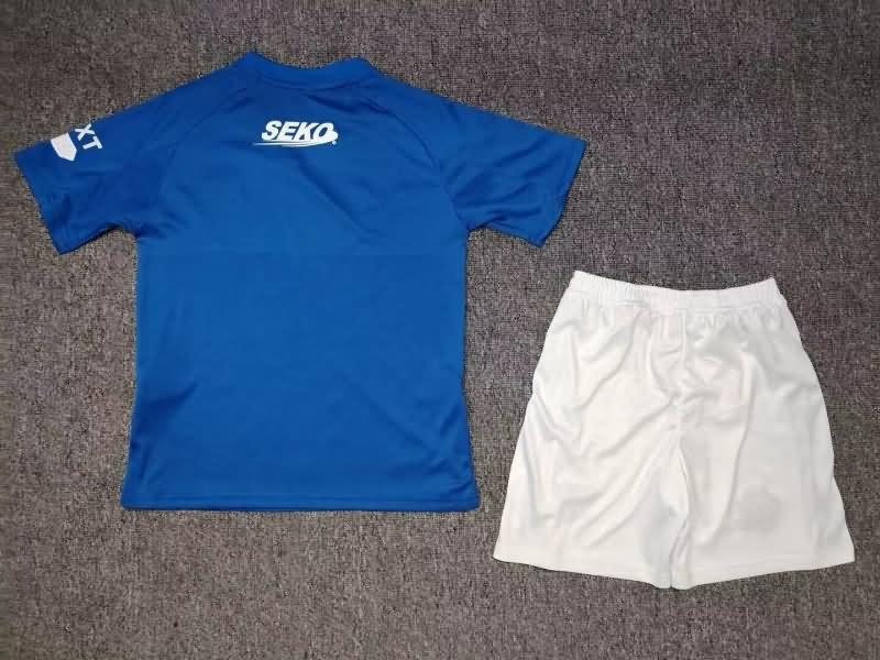 24/25 Rangers Home Kids Soccer Jersey And Shorts