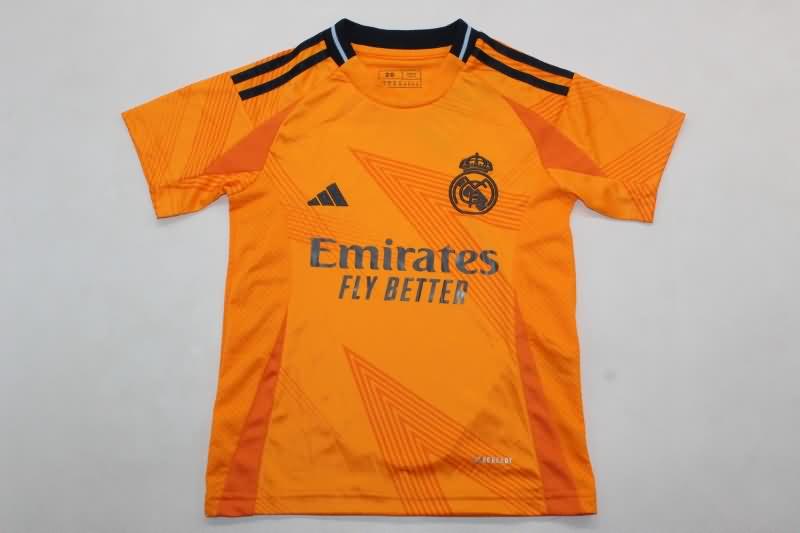 24/25 Real Madrid Away Kids Soccer Jersey And Shorts