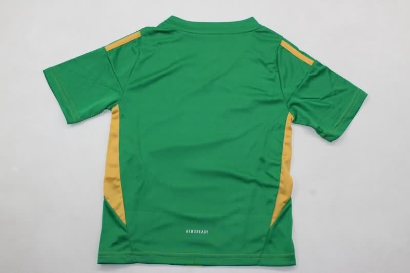 24/25 Real Madrid Goalkeeper Green Kids Soccer Jersey And Shorts