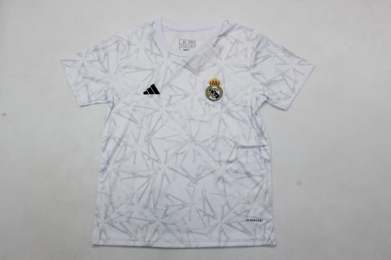 24/25 Real Madrid Training Kids Soccer Jersey And Shorts