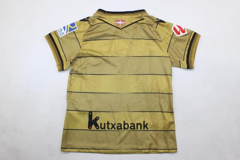 24/25 Real Sociedad Away Kids Soccer Jersey And Shorts