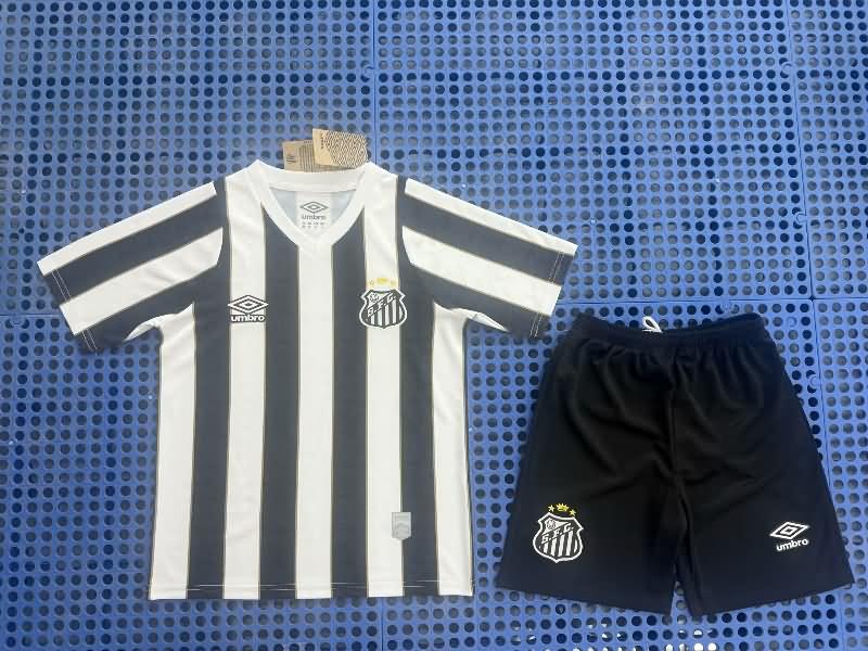 2024 Santos Away Kids Soccer Jersey And Shorts