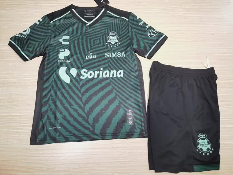 24/25 Santos Laguna Home Kids Soccer Jersey And Shorts