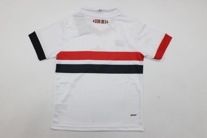 2024 Sao Paulo Home Kids Soccer Jersey And Shorts