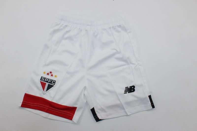 2024 Sao Paulo Home Kids Soccer Jersey And Shorts