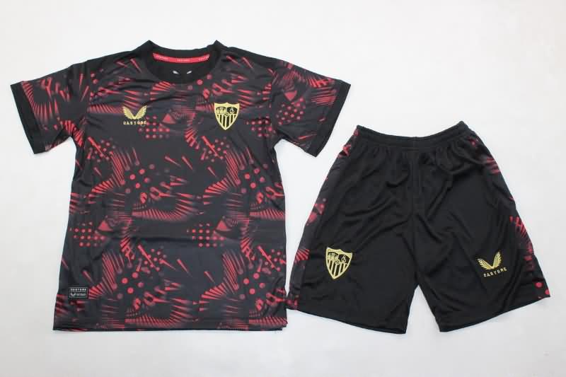 24/25 Sevilla Third Kids Soccer Jersey And Shorts