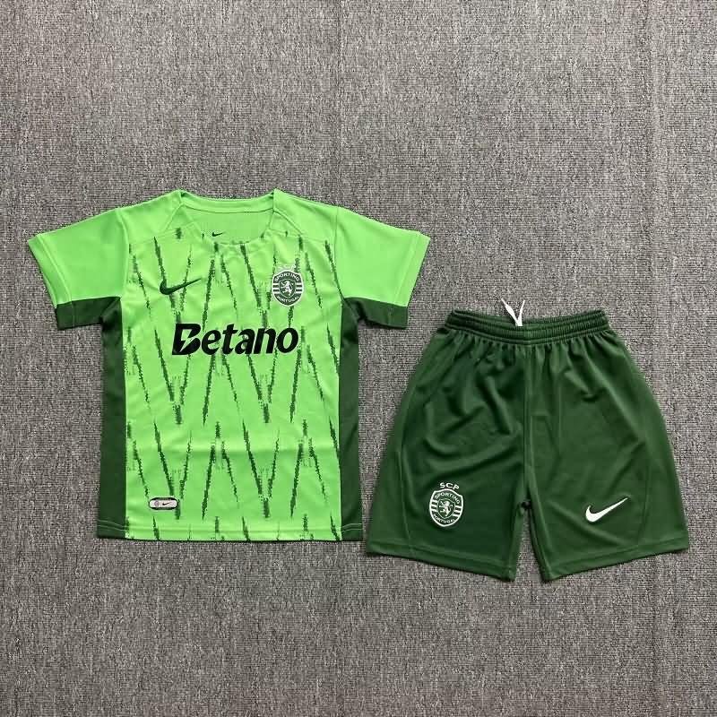 24/25 Sporting Lisbon Third Kids Soccer Jersey And Shorts