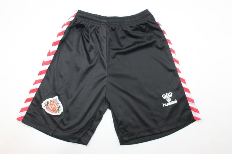 24/25 Sunderland Home Kids Soccer Jersey And Shorts