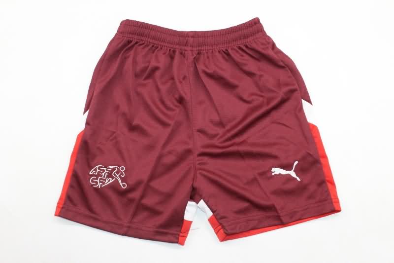 2024 Switzerland Home Kids Soccer Jersey And Shorts