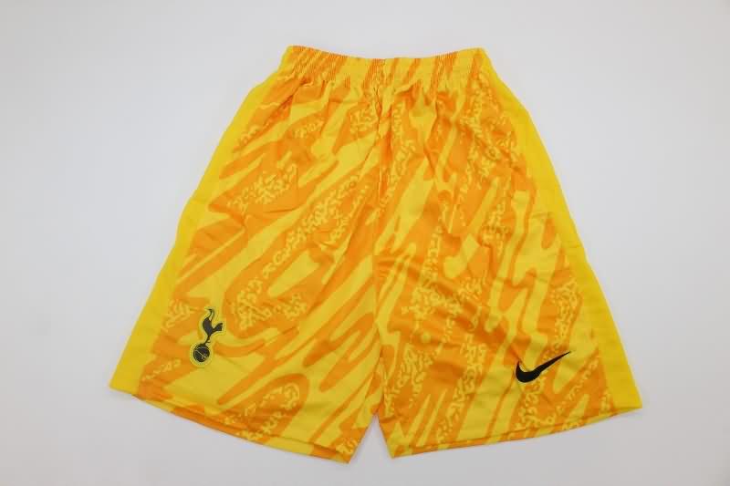 24/25 Tottenham Hotspur Goalkeeper Yellow Kids Soccer Jersey And Shorts