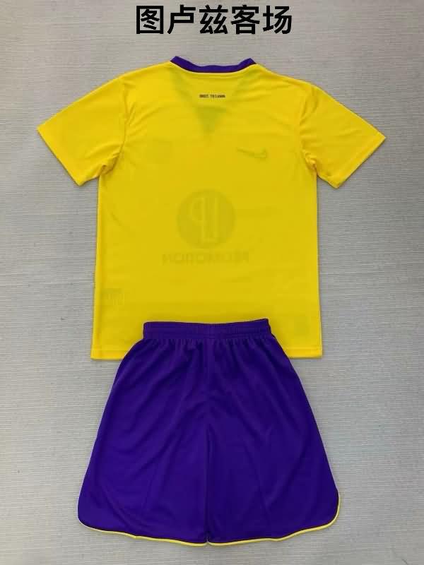 24/25 Toulouse Away Kids Soccer Jersey And Shorts