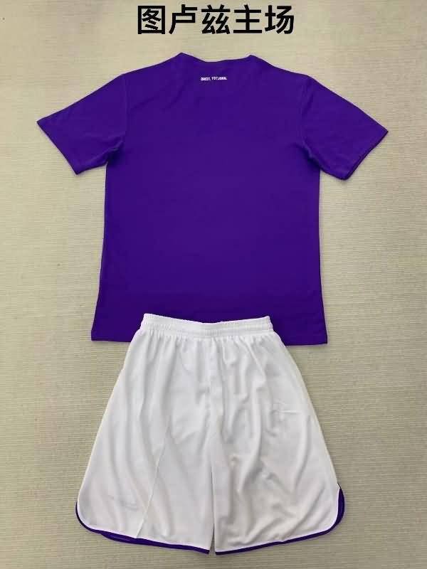 24/25 Toulouse Home Kids Soccer Jersey And Shorts