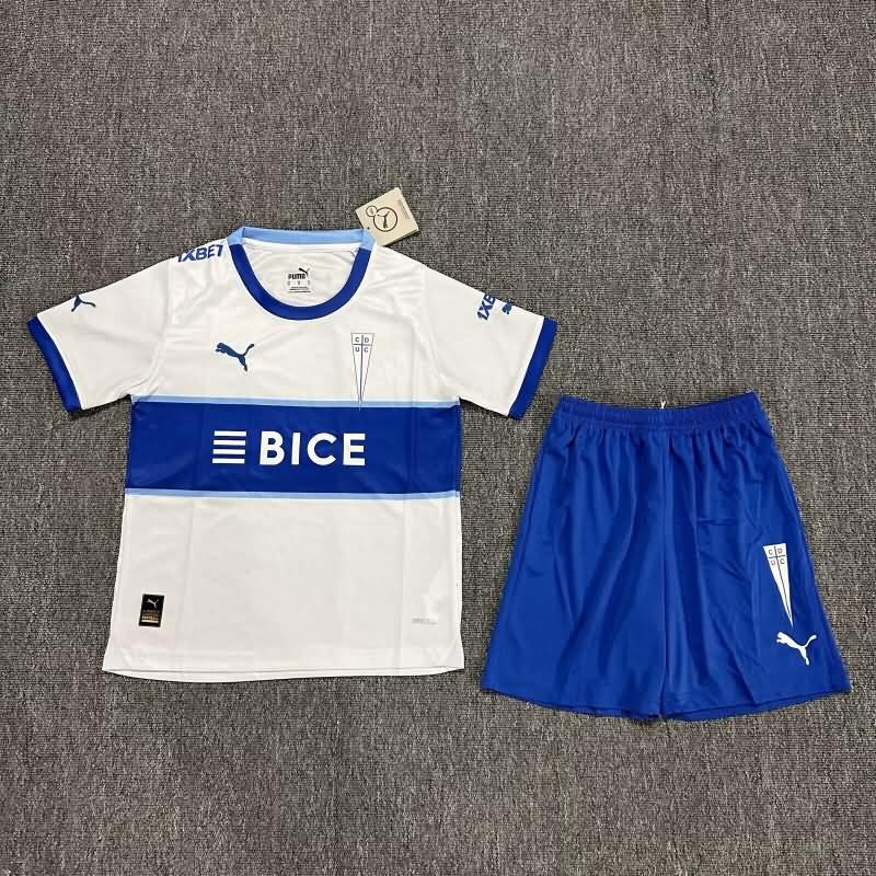 2024 Universidad Catolica Home Kids Soccer Jersey And Shorts