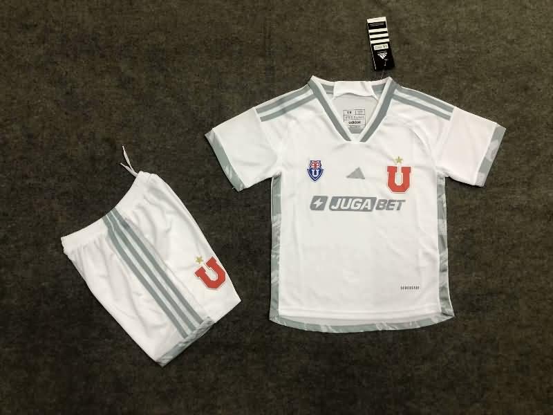 2024 Universidad Chile Away Kids Soccer Jersey And Shorts