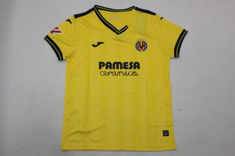 24/25 Villarreal Home Kids Soccer Jersey And Shorts