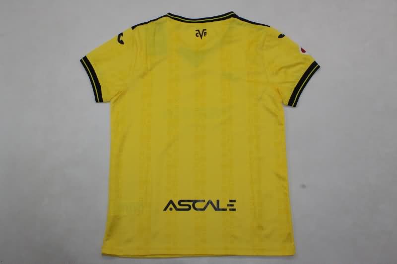 24/25 Villarreal Home Kids Soccer Jersey And Shorts