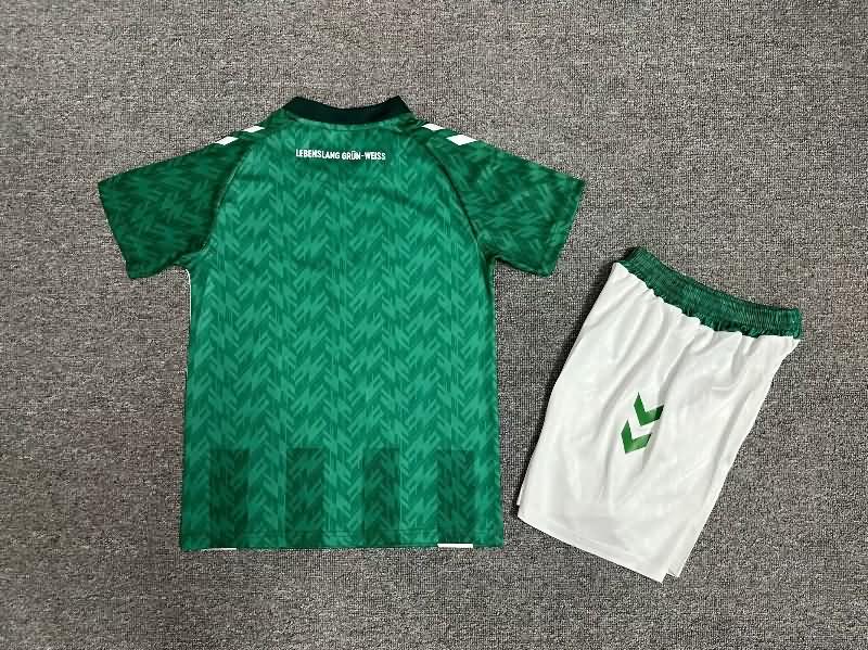 24/25 Werder Bremen Home Kids Soccer Jersey And Shorts