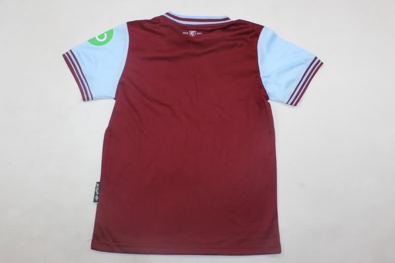 24/25 West Ham Home Kids Soccer Jersey And Shorts