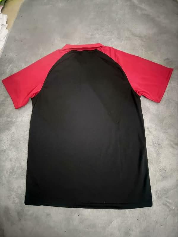 Thailand Quality(AAA) 24/25 AC Milan Black Polo Soccer T-Shirt