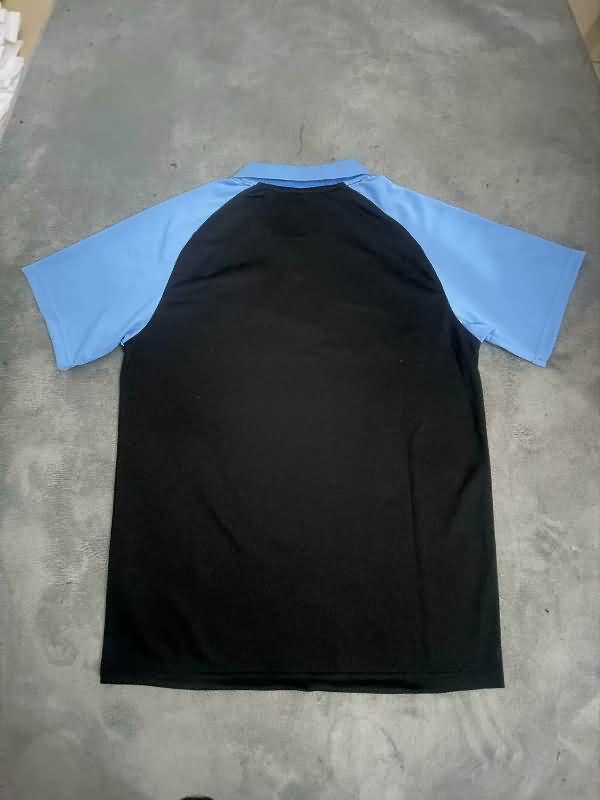 Thailand Quality(AAA) 24/25 Manchester City Black Polo Soccer T-Shirt